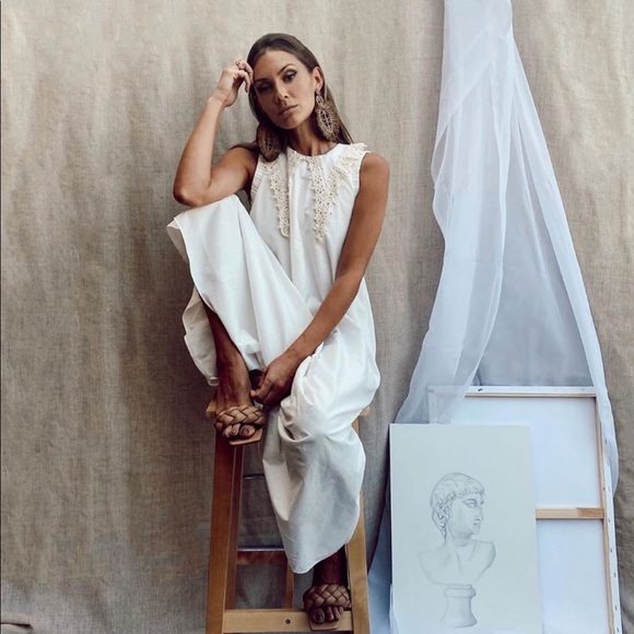 Zara embroidered collar dress bloggers fav… - Picture 4 of 6